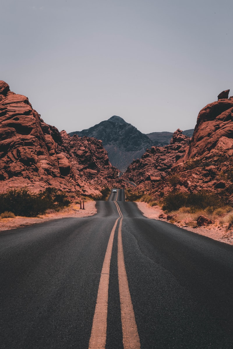 Open American road